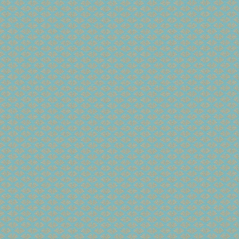 Tapeta motyw art déco turkusowym,złotymI - 53 cm x 10.05 m - A.S. CRÉATION