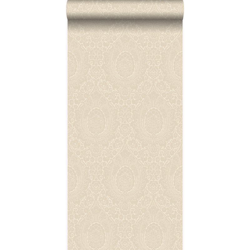 Tapeta ozdoby piaskowego beżu - 53 cm x 10.05 m - ORIGIN