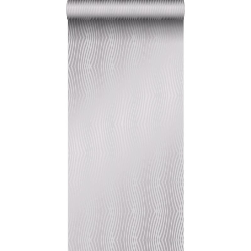 Tapeta nadruk graficzny błyszczącym jasnofioletowo-szarym - 53 cm x 10.05 m - ORIGIN