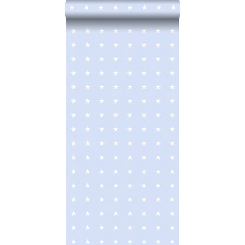 Tapeta gwiazdy jasnoniebieskim - 53 cm x 10.05 m - ESTAHOME