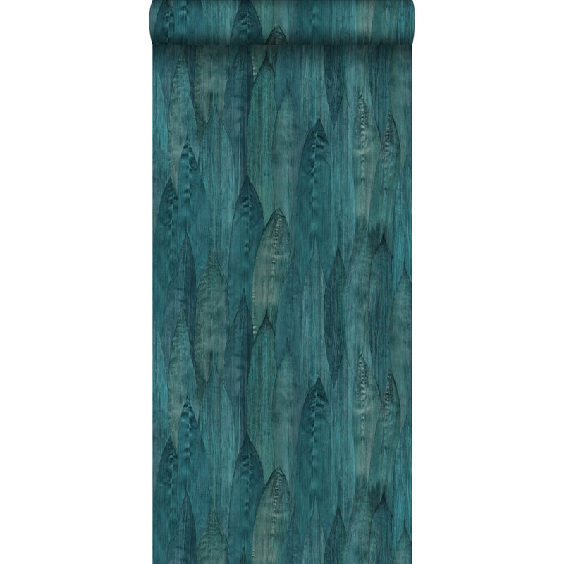 Tapeta flizelinowa z ekoteksturą przejrzeć morskiej zieleni - 53 cm x 10.05 m - ORIGIN