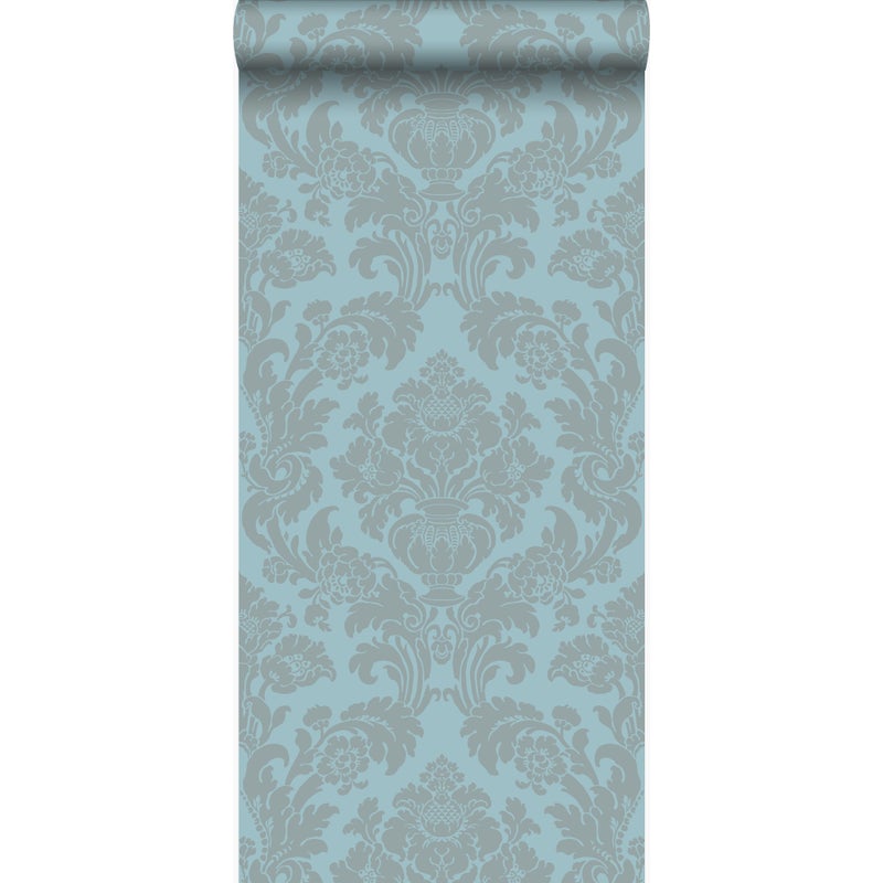 Tapeta ozdoby lodowo-niebieskim - 53 cm x 10.05 m - ORIGIN