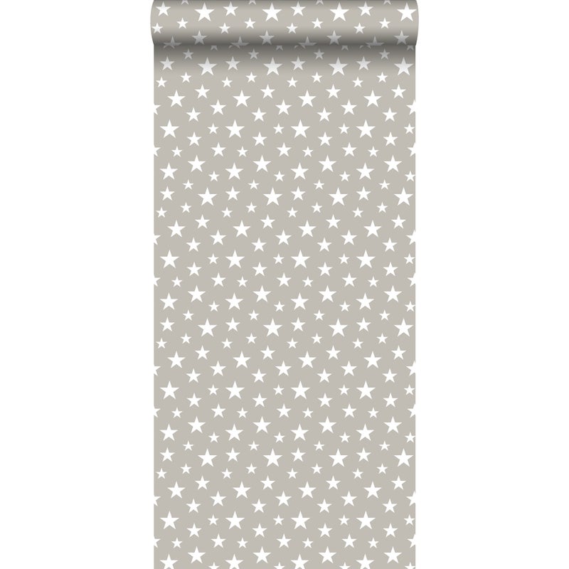 Tapeta ognie ciepłej szarości - 53 cm x 10.05 m - ESTAHOME