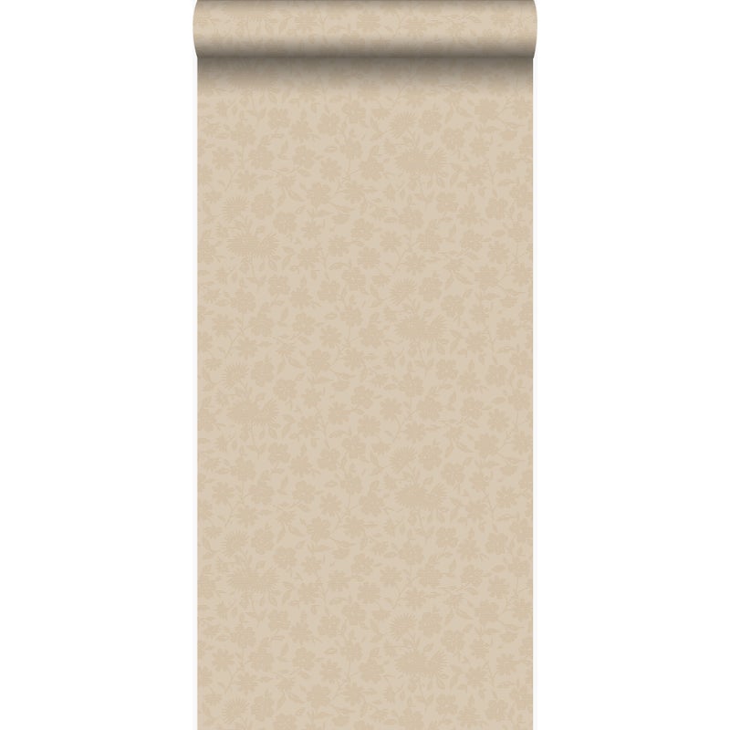 Tapeta kwiaty antycznej bieli - 53 cm x 10.05 m - ORIGIN