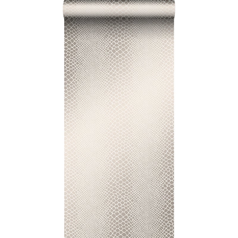 Tapeta nadruk węża beżowym - 53 cm x 10.05 m - ORIGIN
