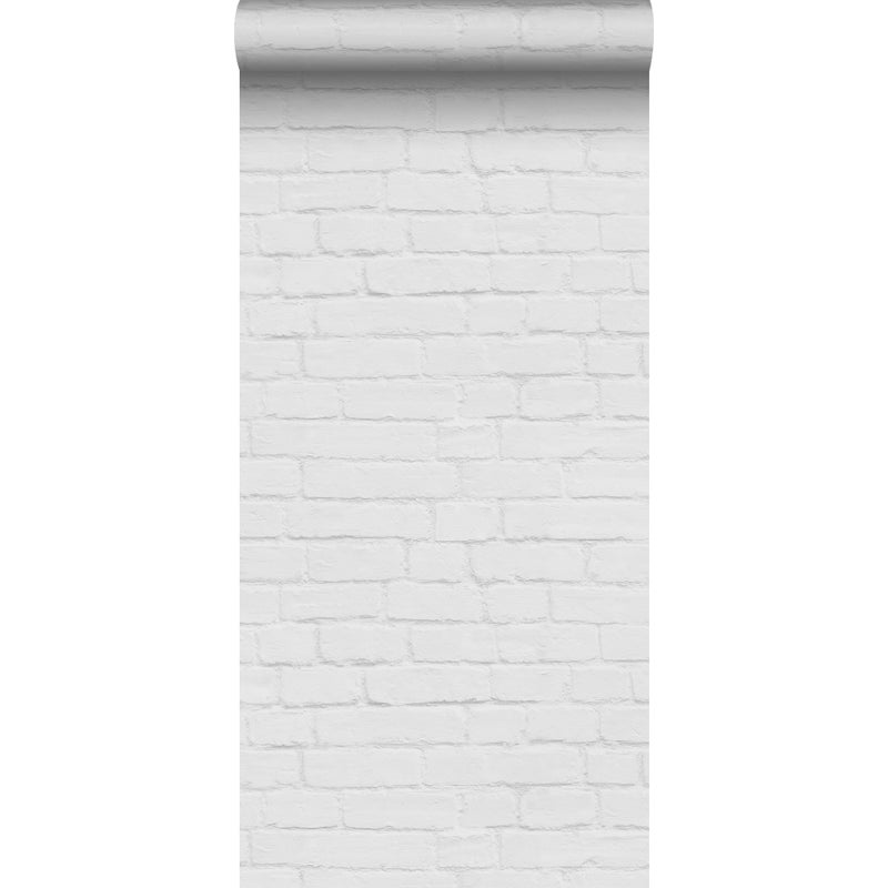 Tapeta cegła jasnoszarym - 53 cm x 10.05 m - ESTAHOME