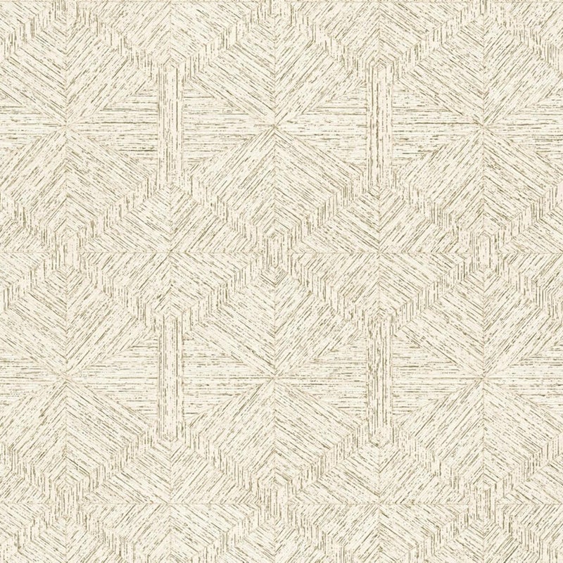 Tapeta figury geometryczne białymIzłotym - 53 cm x 10.05 m - LIVINGWALLS