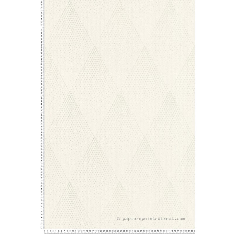 Tapeta motyw graficzny kremowymIsrebrnym - 53 cm x 10.05 m - LIVINGWALLS