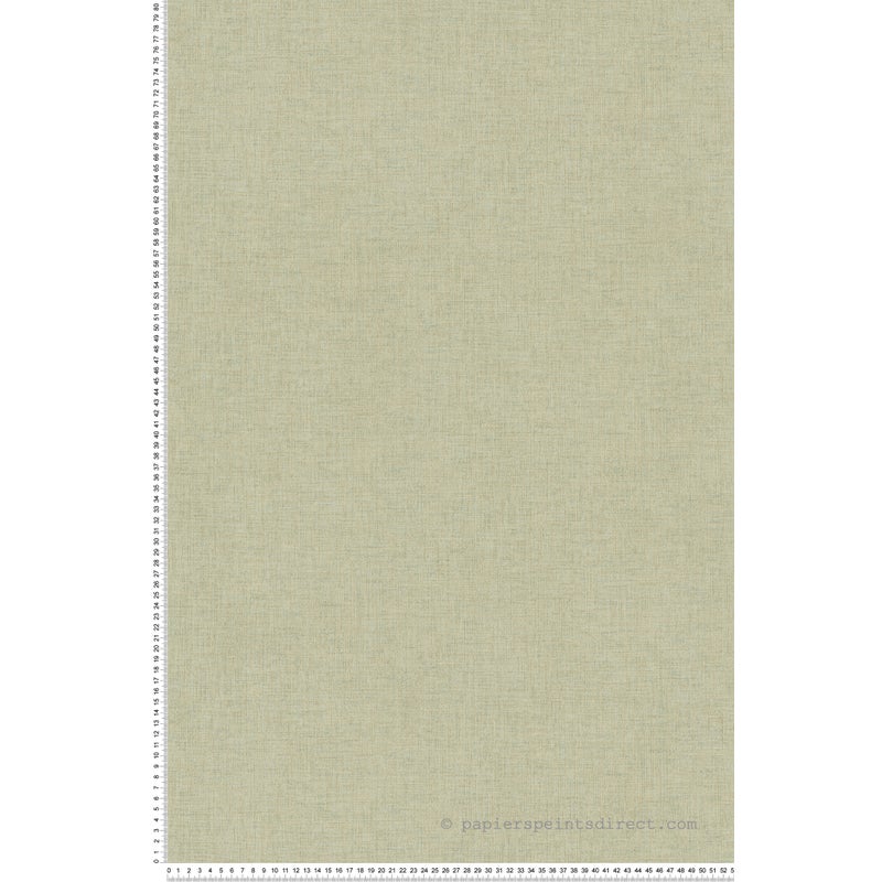 Tapeta lniana tekstura szaro-oliwkowym - 53 cm x 10.05 m - LIVINGWALLS