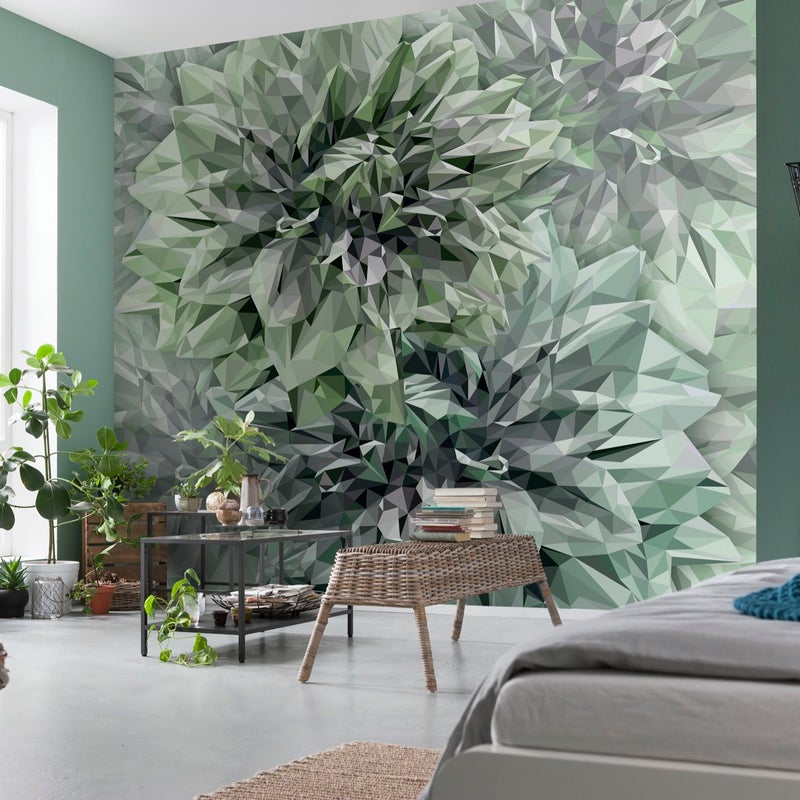 Fototapeta artystyczny zielonym - 300 x 280 cm - SANDERS & SANDERS