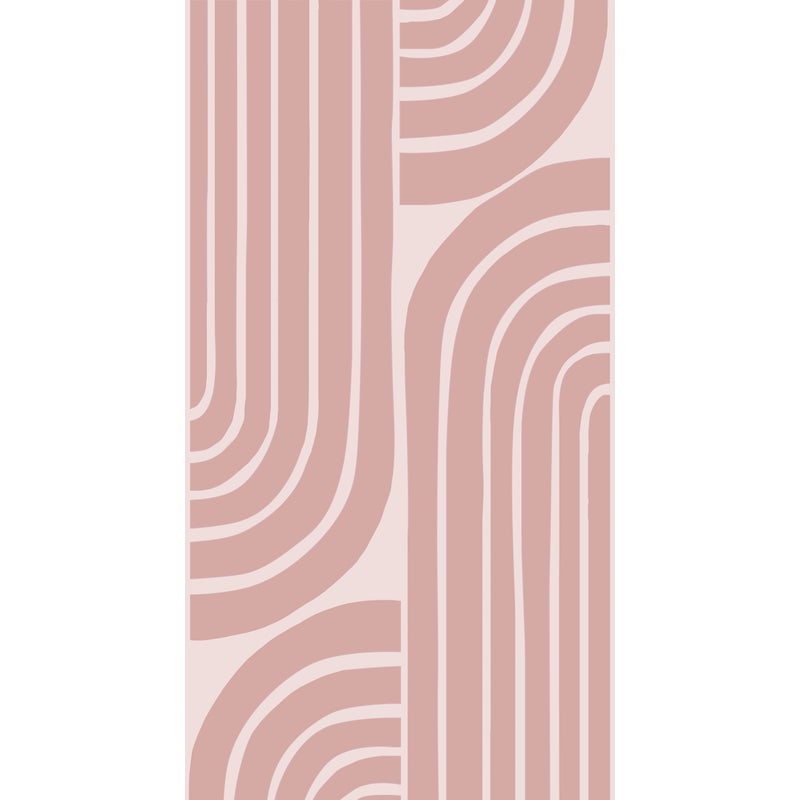 Fototapeta motyw art déco starego różu - 150 x 279 cm - ESTAHOME