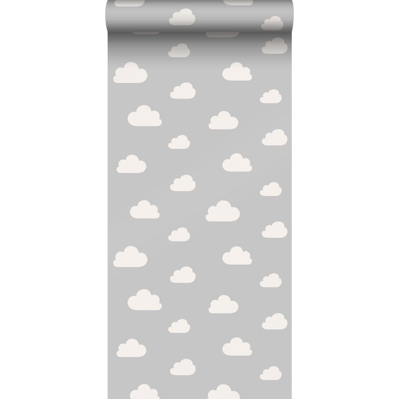Tapeta chmury szarym - 53 cm x 10.05 m - ESTAHOME
