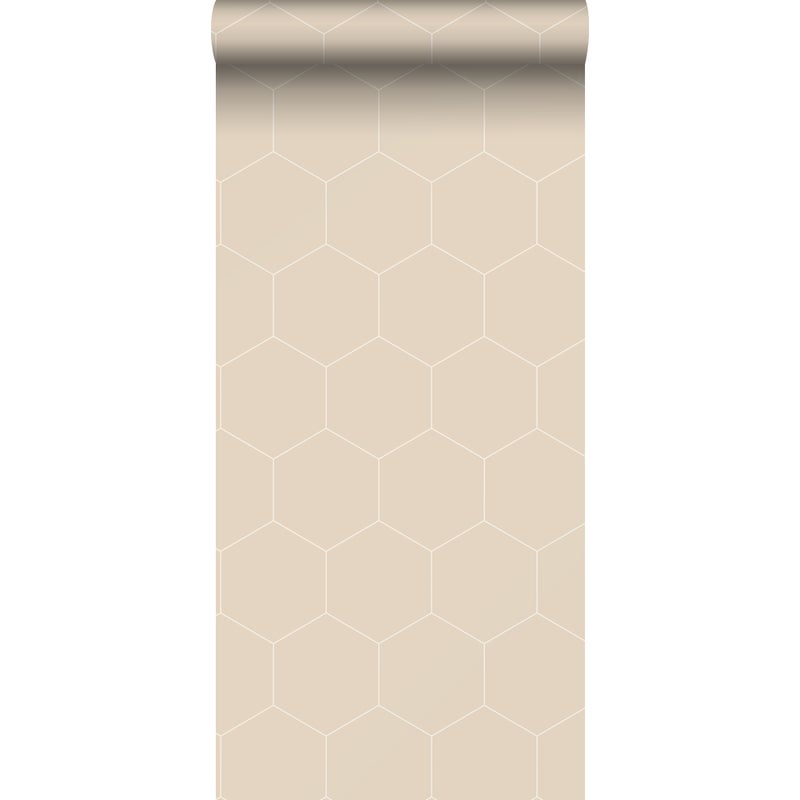 Tapeta klątwa beżowym - 53 cm x 10.05 m - ESTAHOME