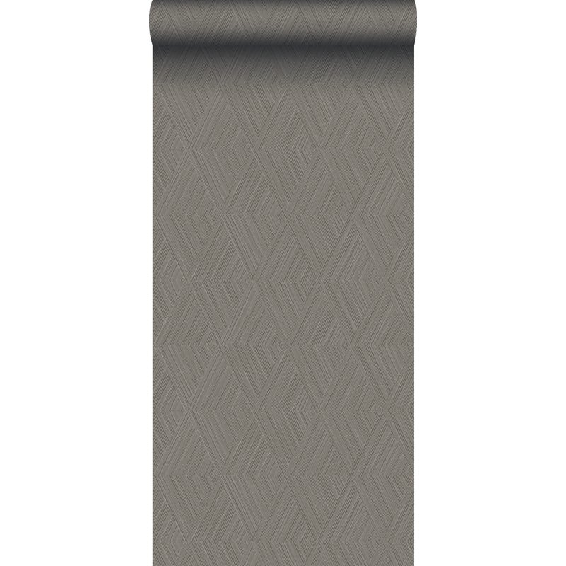 Tapeta graficzny motyw 3D szaro-szarym - 50 x 900 cm - ORIGIN