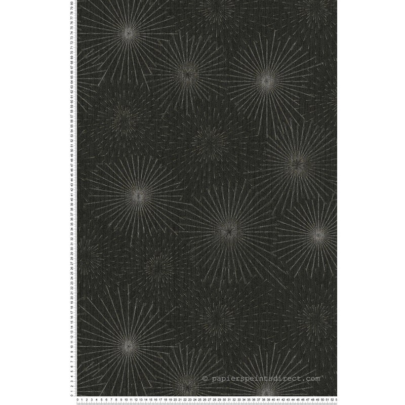 Tapeta motyw figuratywny czarnym,złotymIsrebrnym - 53 cm x 10.05 m - LIVINGWALLS