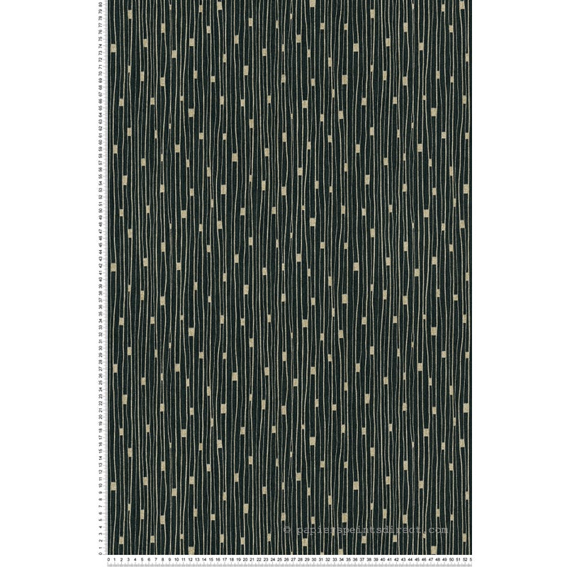 Tapeta motyw figuratywny czarnym,złotymIsrebrnym - 53 cm x 10.05 m - LIVINGWALLS