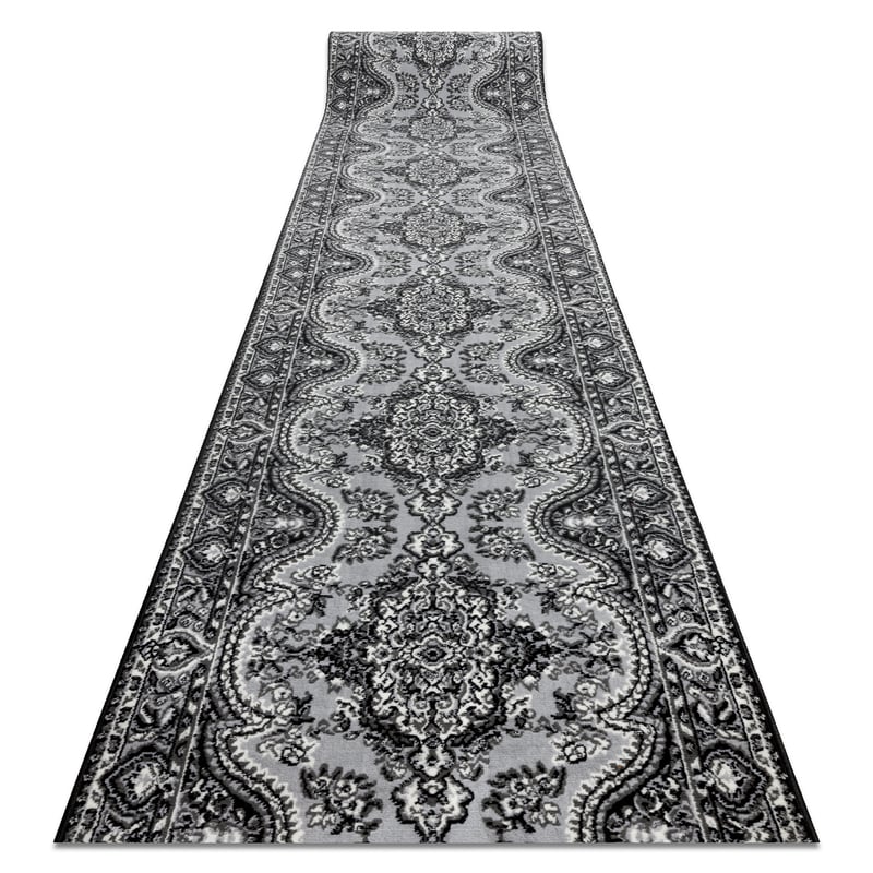 CHODNIK BCF MORAD Wiosna rozeta szary 90 cm 90x760 cm