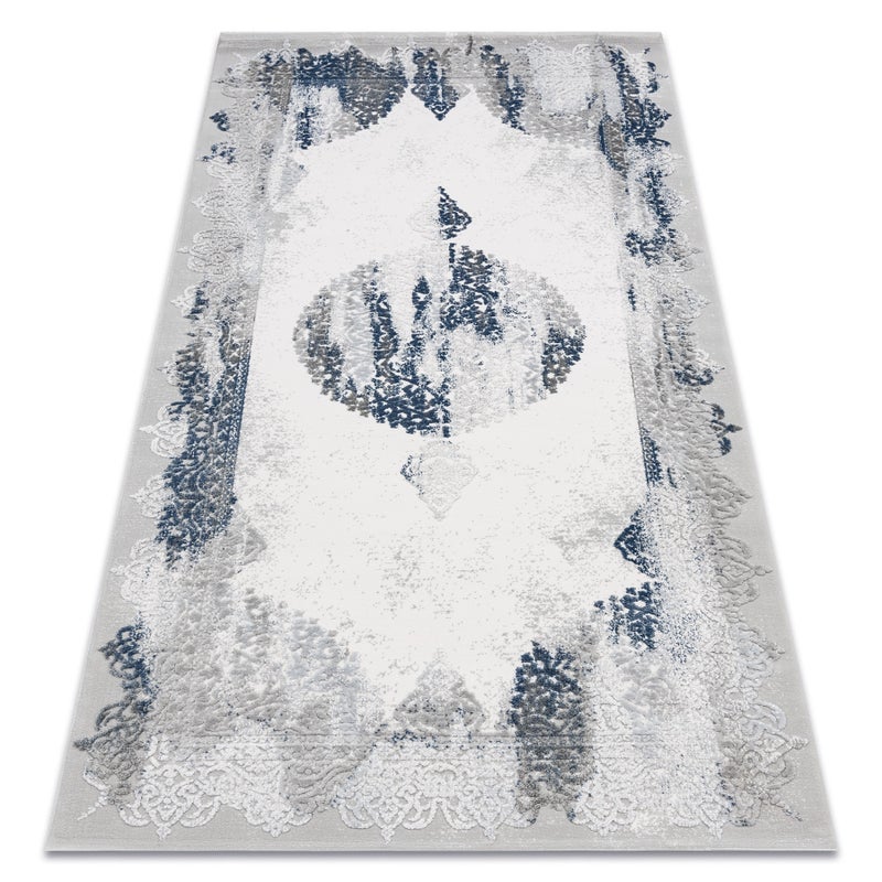 Dywan AKRYL VALS 5040 Przecierany ornament niebieski / szary 80x100 cm