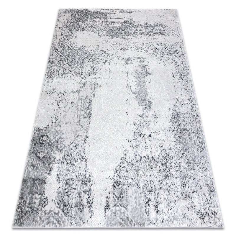 Dywan MEFE nowoczesny 8731 Przecierany vintage - Strukturalny, dwa poziomy runa szary 280x370 cm