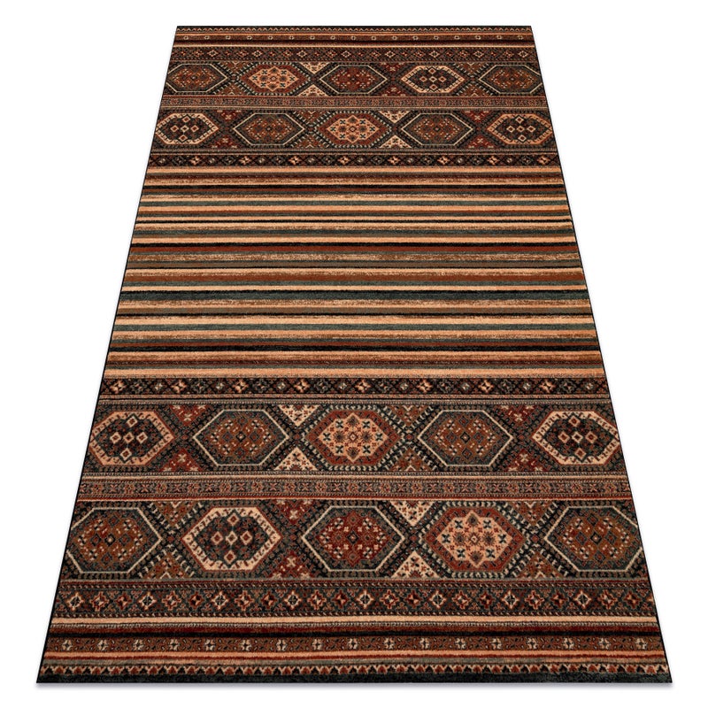 Dywan wełniany KASHQAI 4356 500 etniczny terakota 67x130 cm