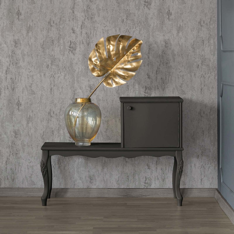 Tapeta konkretny wygląd szarym,srebrnymIw błyszczącej bieli - 53 cm x 10.05 m - A.S. CRÉATION