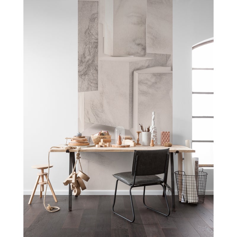 Fototapeta Panel Kleopatry jasnoszarym - 100 x 250 cm - SANDERS & SANDERS