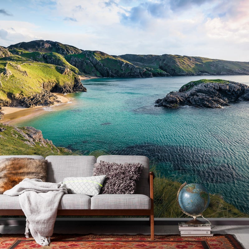 Fototapeta krajobraz zielonymIniebieskim - 400 x 250 cm - SANDERS & SANDERS