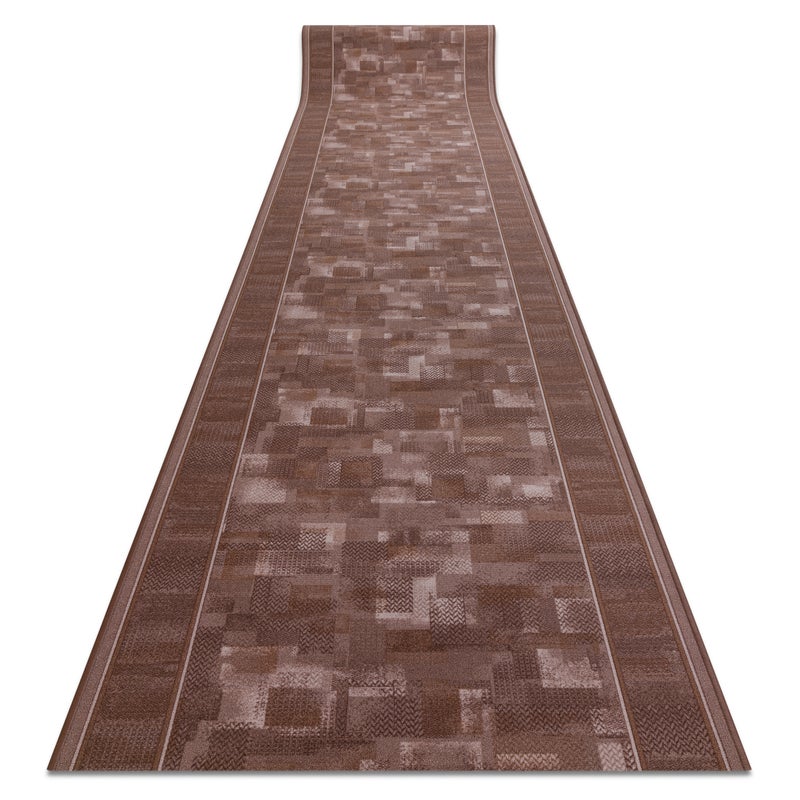 CHODNIK PODGUMOWANY TRIBE brąz 80cm 80x370 cm
