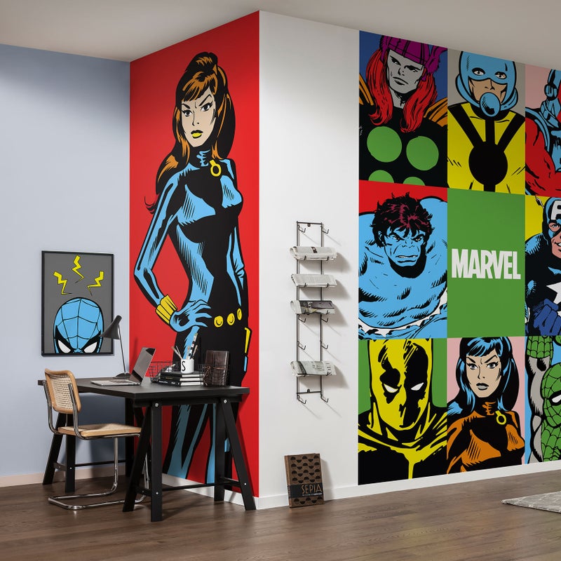 Fototapeta Spider Man czerwonymIniebieskim - 100 x 250 cm - KOMAR