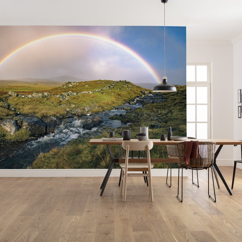Fototapeta krajobraz górski zielonymIniebieskim - 450 x 280 cm - SANDERS & SANDERS