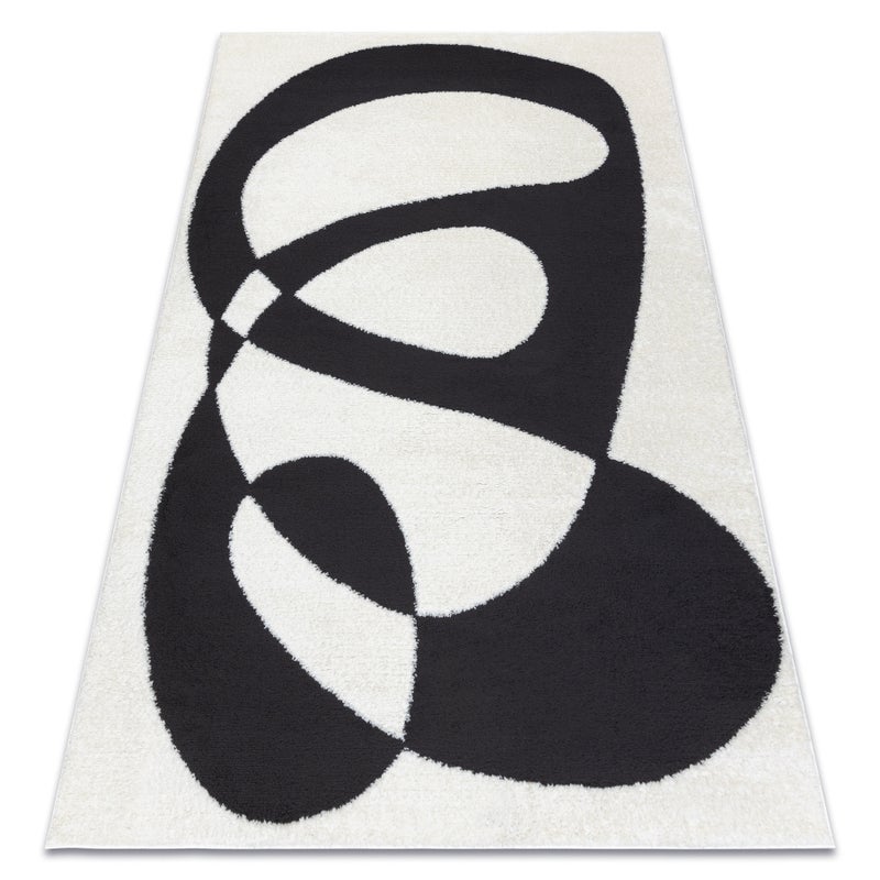 Dywan MODE 8531 abstrakcja krem / czarny 240x330 cm