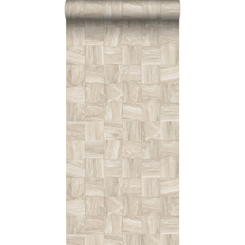 Tapeta motyw sklejki jasnego beżu - 50 x 900 cm - ORIGIN