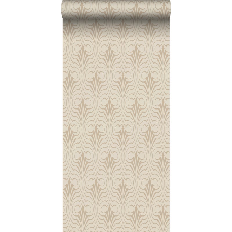 Tapeta forma graficzna beżowym - 50 x 900 cm - ESTAHOME