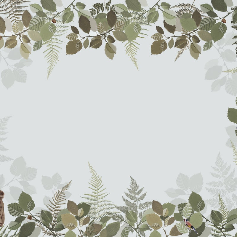 Fototapeta zwierzęta leśne zielonymIbrązowym - 400 x 279 cm - ESTAHOME