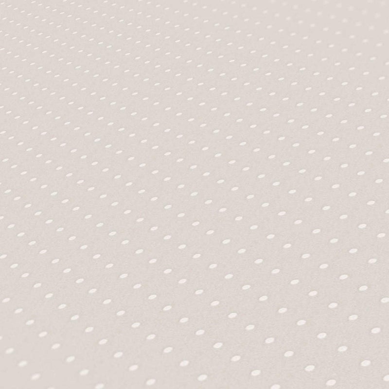 Tapeta kropka beżowymIbiałym - 53 cm x 10.05 m - LIVINGWALLS