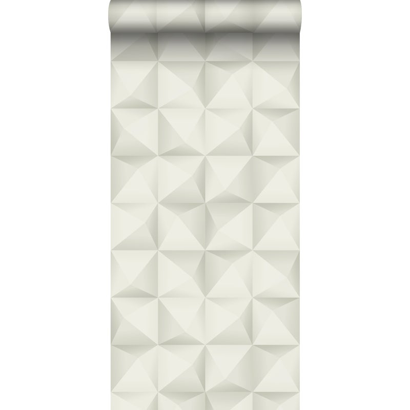 Tapeta flizelinowa z ekoteksturą Motyw 3D jasnoszarym - 50 x 900 cm - ORIGIN