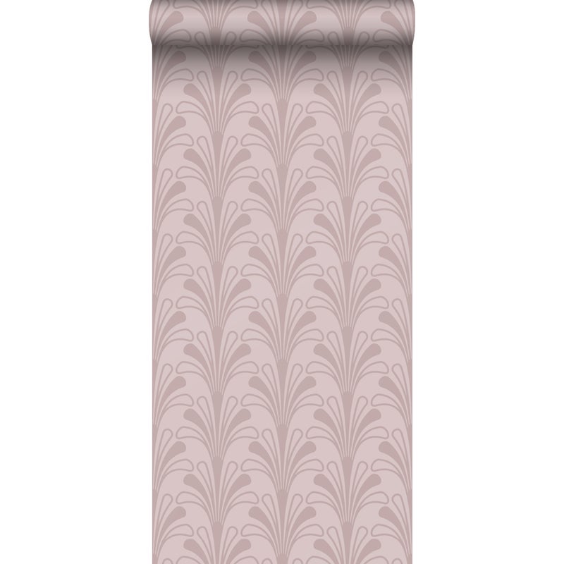 Tapeta motyw art déco liliowo fioletowym - 50 x 900 cm - ORIGIN
