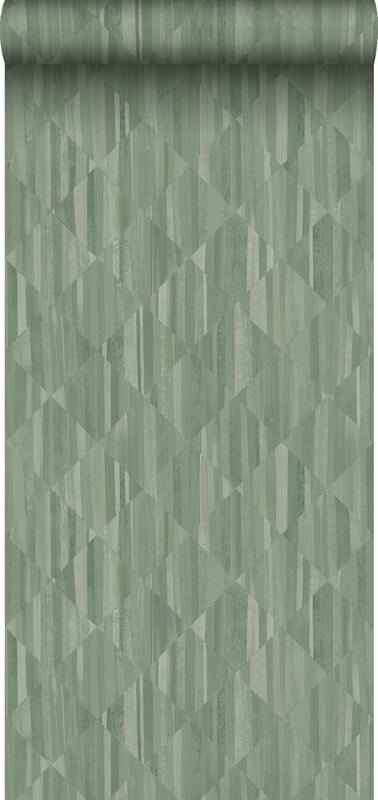 Tapeta Motyw drewna 3D szaro zielonym - 50 x 900 cm - ORIGIN