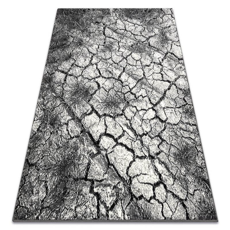 Dywan SILVER Terra popękana ziema szary 240x340 cm