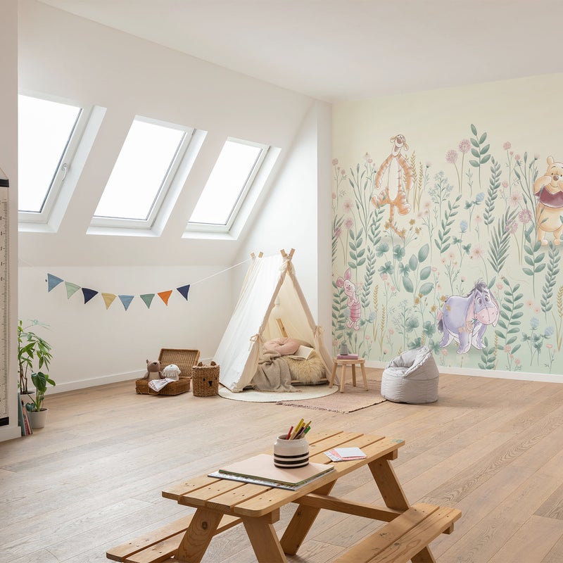 Fototapeta Winnie the Pooh zielonym - 300 x 250 cm - DISNEY