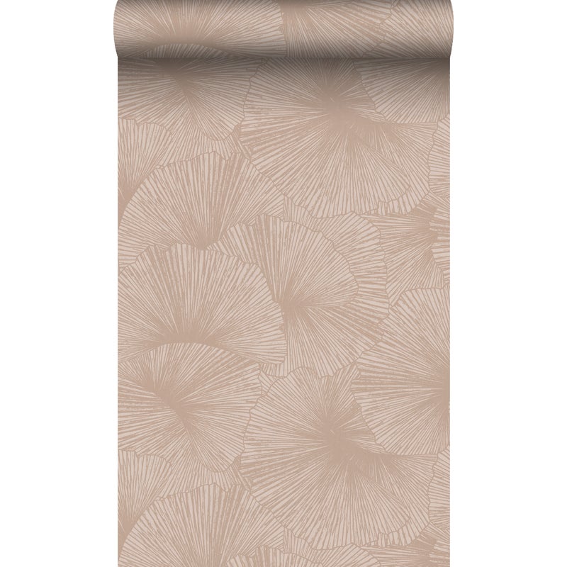 Tapeta Motyw liści 3D starego różu - 53 cm x 10.05 m - ORIGIN