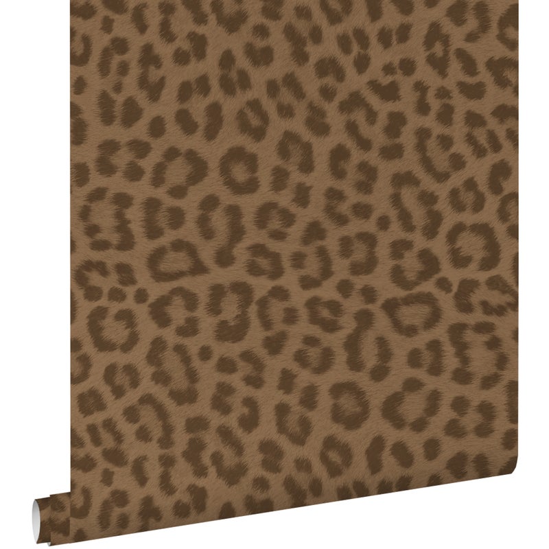 Tapeta panterka ciemny brąz - 50 x 900 cm - ESTAHOME