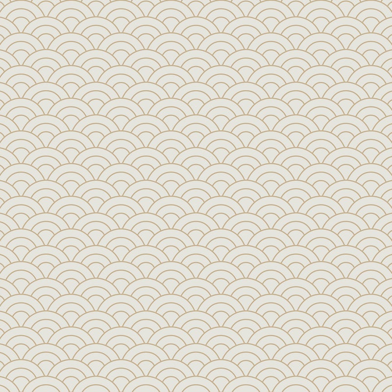 Tapeta motyw art déco beżowym - 53 cm x 10 m - SANDERS & SANDERS
