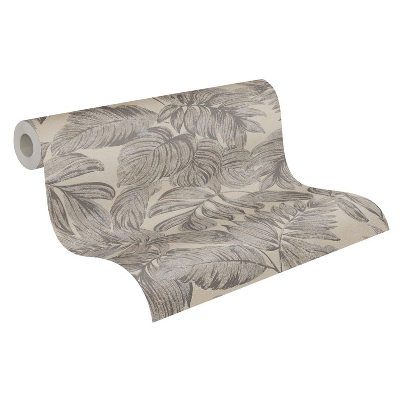 Tapeta przejrzeć brązowym,szarymIbeżowym - 53 cm x 10.05 m - A.S. CRÉATION