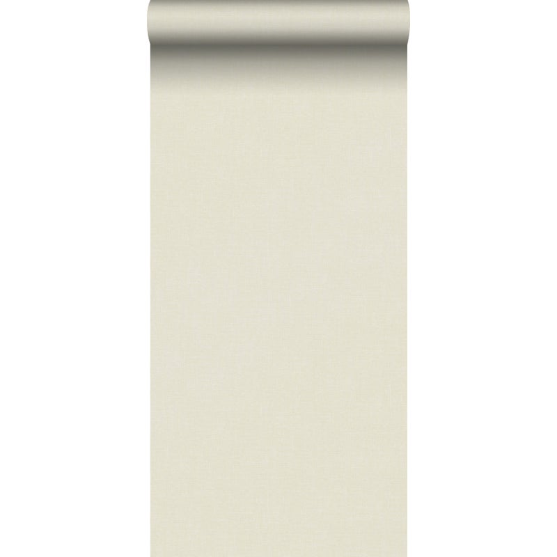 Tapeta lniana tekstura piaskowego beżu - 53 cm x 10 m - SANDERS & SANDERS
