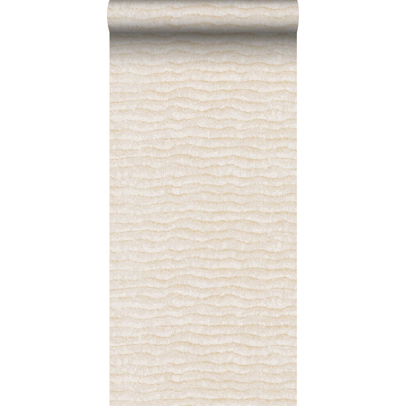 Tapeta zwykły beżowym - 53 cm x 10 m - SANDERS & SANDERS