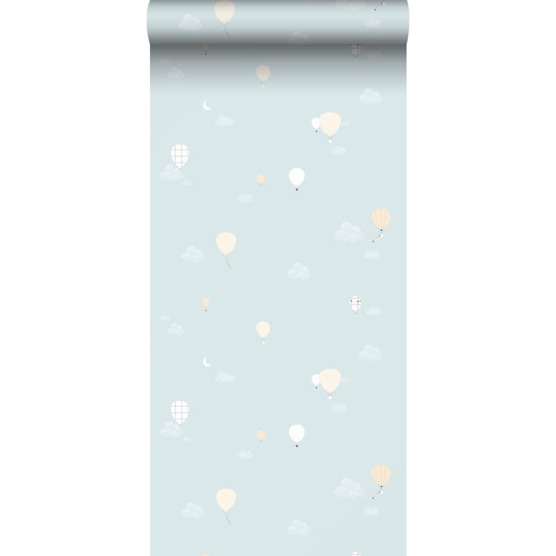 Tapeta jasnoniebieskim - 53 cm x 10 m - SANDERS & SANDERS