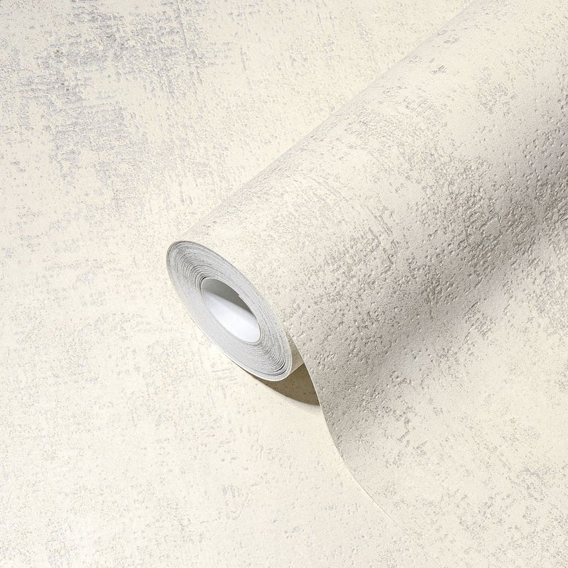Tapeta ze strukturą kremowymIbiałym - 53 cm x 10.05 m - A.S. CRÉATION