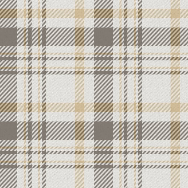 Tapeta sprawdź wzór szarymIżółtym - 53 cm x 10 m - SANDERS & SANDERS