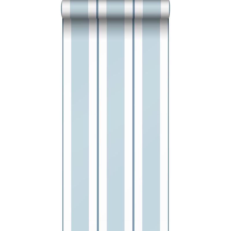 Tapeta paski niebieskim - 53 cm x 10 m - SANDERS & SANDERS